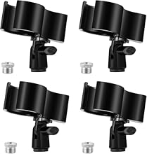 Very Important!!! Please check the size of your microphones before purchasing. the microphone clip fits for most larger condenser and handheld cordless microphones with Outer Diameter Range 1.26" from 2.3". Not suitable for SM57-58 even mini mics Big...