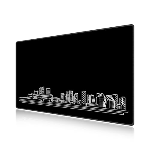 Tapis de souris de jeu XXL LL-COEUR tapis de bureau large noir pour le télétravail sur PC