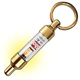 [ラウダ] 静電気除去 キーホルダー アンチショック (真鍮/電池不要) 光で除去をお知らせ (車/静電気防止) 半永久的に使用可能 AS-0001