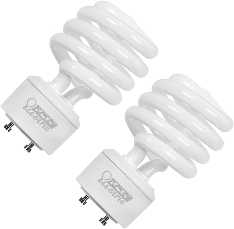 Replacement for Feit BPESL23TM/GU24, 23 Watt, 2700K, Spiral Compact Fluorescent Light Bulb (2 Pack)