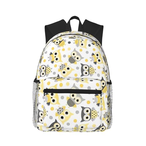 BREAUX Animal Cartoon Owls Cute Print Lightweight And Comfortable Duffel Bag, Casual Daypack, Multipurpose Backpack