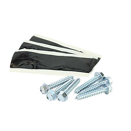 Skywalker Weather-Resistant Pitch Pad Kit for Roof-Mounted Antenna Tripods with (3) Foot Sealers & (6) Lag Screws