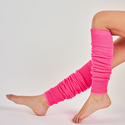 Image of Mysocks Leg Warmers Extra Soft Stylish Fancy Winter 80s Party Dance Neon Long Legwarmers for Women Girls Ladies