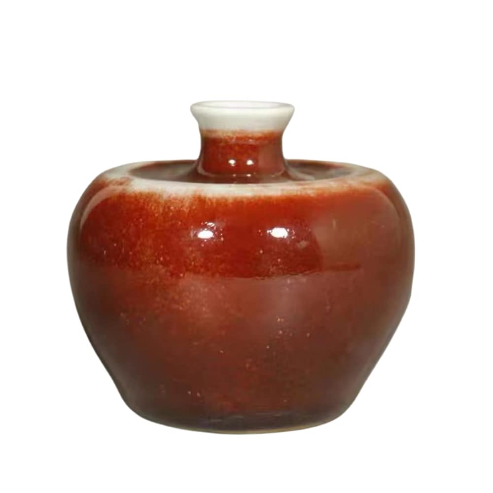 asdchZen Ceramic Vases Ginger Jar For Home Decor, Flower Birds Pattern Temple Jar Vase Traditional Chinese Porcelain Dried Flower Vases Decoration -A 8 * 8.8 Cm