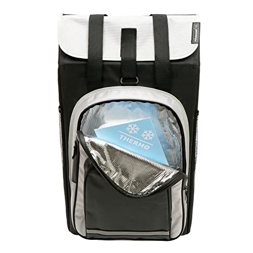 Andersen Shopper Royal mit kugelgelagertem Luftrad 29 cm und 60 Liter Einkaufstasche Hydro schwarz mit Kühlfach – Bild 3