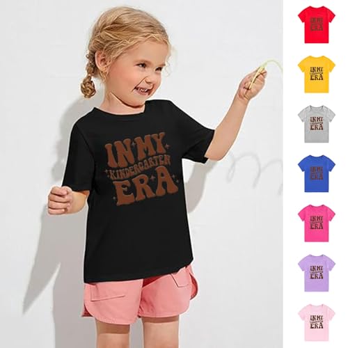 Toddler Boys Girls Short Sleeve Back to School Shirt First Day of School in My Pre School Top Kindergarten Shirts2