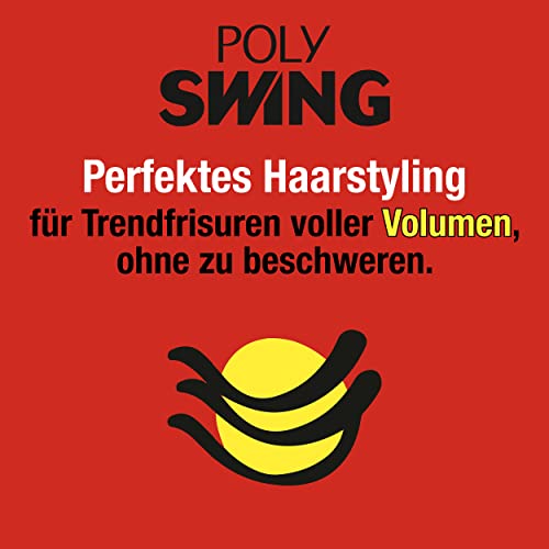 Foto von Poly Swing Volumen Schaumfestiger (150 ml), extra starker Haarschaum für Volumen voller Sprungkraft und 24 h Halt, schützt die Haare vor dem Austrocknen