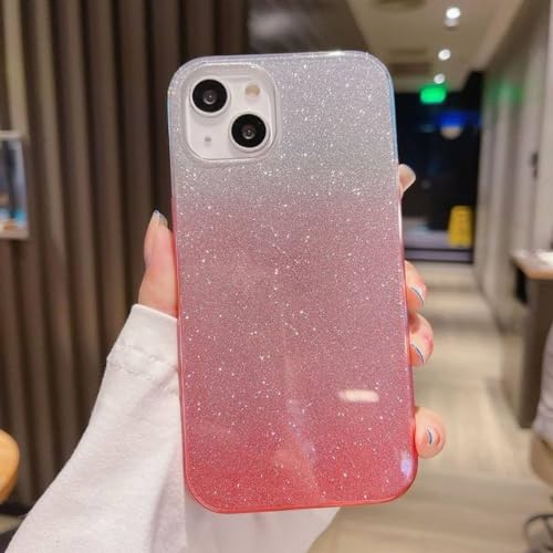Coque iPhone 13 Pro paillettes rose robuste - Ne glisse plus des mains, style mignon
