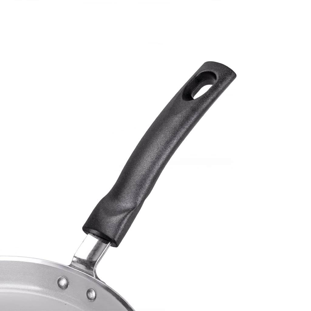 Moneta Futura Crêpière Ø25 cm, revêtement FineGres naturel anti-adhésif, convient également aux plaques à induction 100% fabriquée en Italie