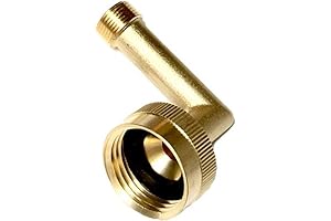 Premium 3/8 to 3/4 Swivel Dishwasher Connector Elbow Fitting: Durable No-Lead Brass Construction