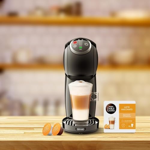 Image of De'Longhi Nescafe Dolce Gusto Genio S Plus EDG315.B, Automatic Coffee Maker, Capsule Coffee Machine, Espresso Boost, Cappuccino, Energy Saving Automatic Shut-off, 15 Bar Pressure, Black
