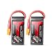 GOLDBAT 4S 1500mAh 100C 14.8V Lipo Battery Pack with XT60 Plug for RC Car Boat Truck Heli Airplane UAV Drone FPV Racing (2 Packs)