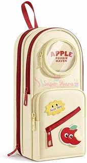 Cute Cartoon Double Zipper Pencil Pouch for Girls & Boys – Large Capacity School Stationery Organizer with Front Pocket, W... Price In India