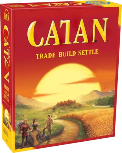 Image of CATTAN Board Game | The Classic Strategy Game: Trade, Build, Settle | Fun Family Game for Adults & Kids Ages 10+ | 3-4 Players | Average Playtime 60-90 Minutes