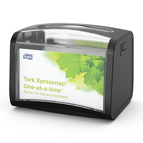 Tork Xpressnap Distributeur de Serviettes N4 Noir Fini le Gaspillage sur vos Tables 272611