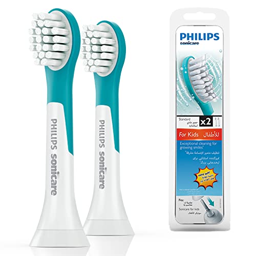 Cepillos De Dientes Electricos Recambios Philips Sonicare For Kids HX6042 - Set de 2 cabezales de recambio para cepillo de dientes, a partir de los 7 años