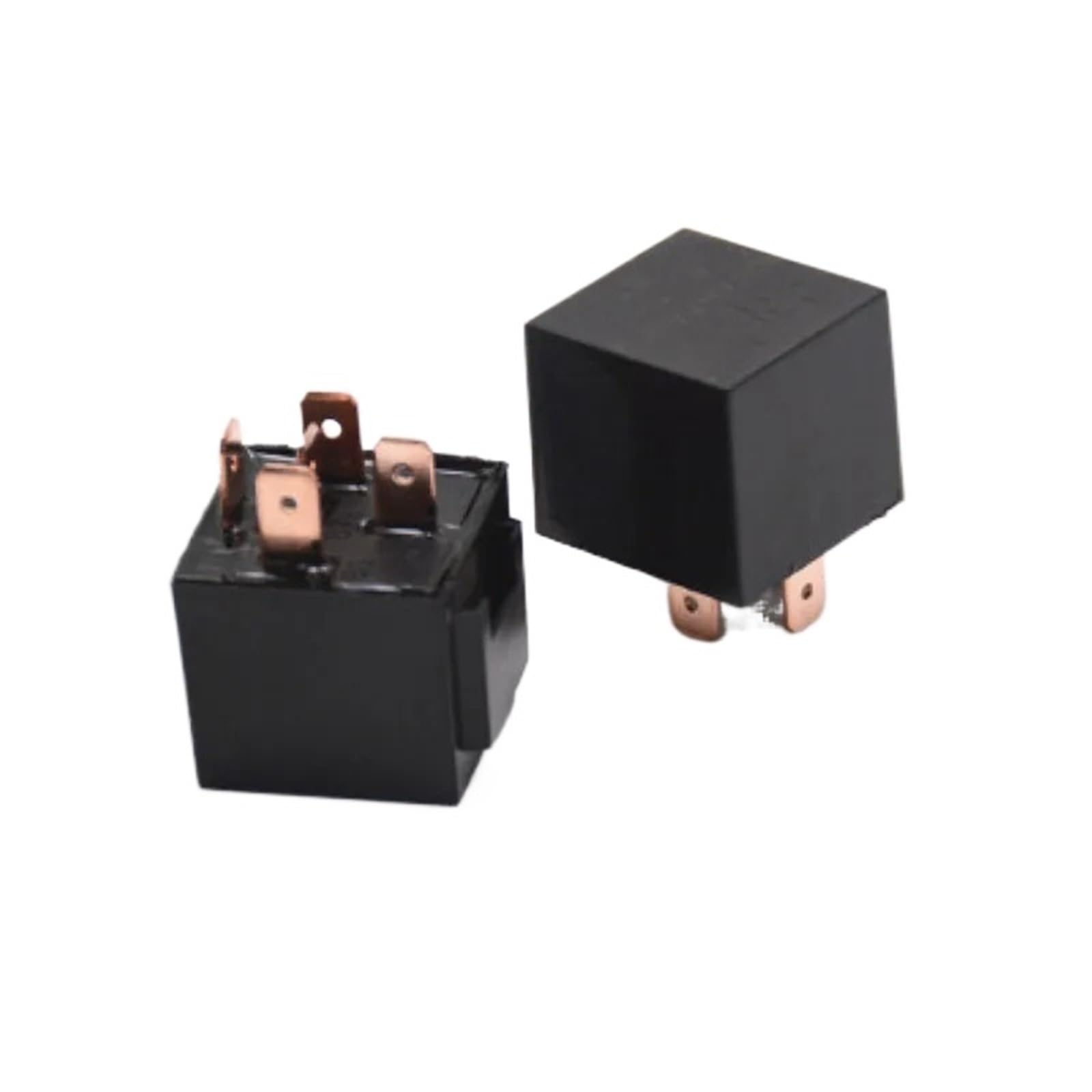 Relé impermeable de 24V 4pin y 80A para coche con carcasa negra de alta capacidad