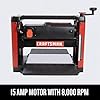 CRAFTSMAN Planer, 15 Amp, For Benchtops, Two Knife Solid Steel Cutter Head (CMEW320)