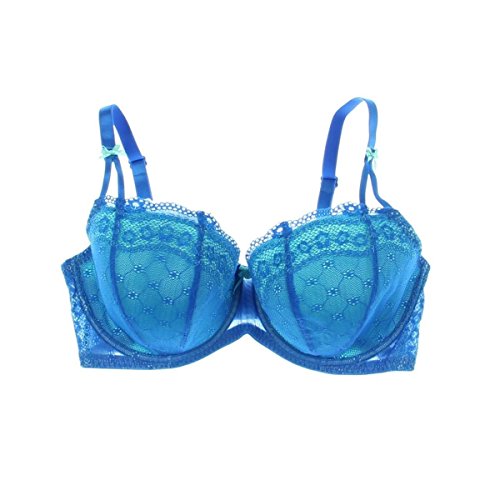 Betsey Johnson Women's Eyelet-Lace Three-Section Foam Demi Bra