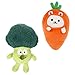TOYANDONA 2Pcs Broccoli Carota Peluche per Bambini Cuscino Peluche Giocattoli Morbidi Fingere di Cibo per Bambini