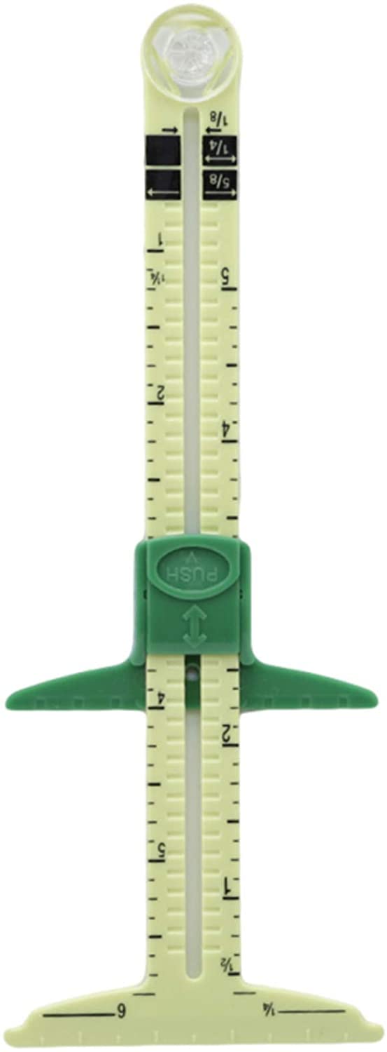 Buy PULABOTShaped Sliding Gauge Sewing Measuring for Fabric, 5in1