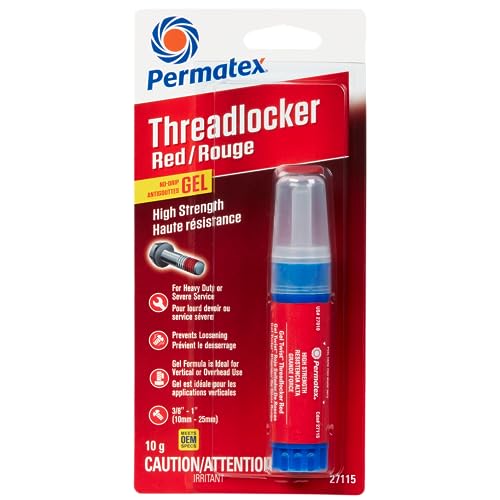 Permatex Red High Strength Threadlocker Gel
