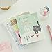 2PC- Cat Time Horizontal Line Rubber Cover This Student's Multi-Specification Cartoon Stationery -A5 Lazy Afternoon