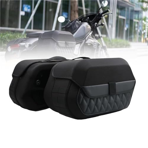 Sacoche latérale étanche en Cuir PE pour Moto CMX300 CMX500 de 19,5 L