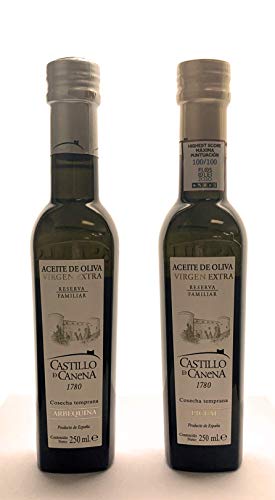 Castillo de Canena Reserva Familiar - Aceite de Oliva Virgen Extra - Pack Arbequina + Picual 2x250ml