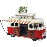 VANLAXY Handmde Classical Red Campervan Car Model