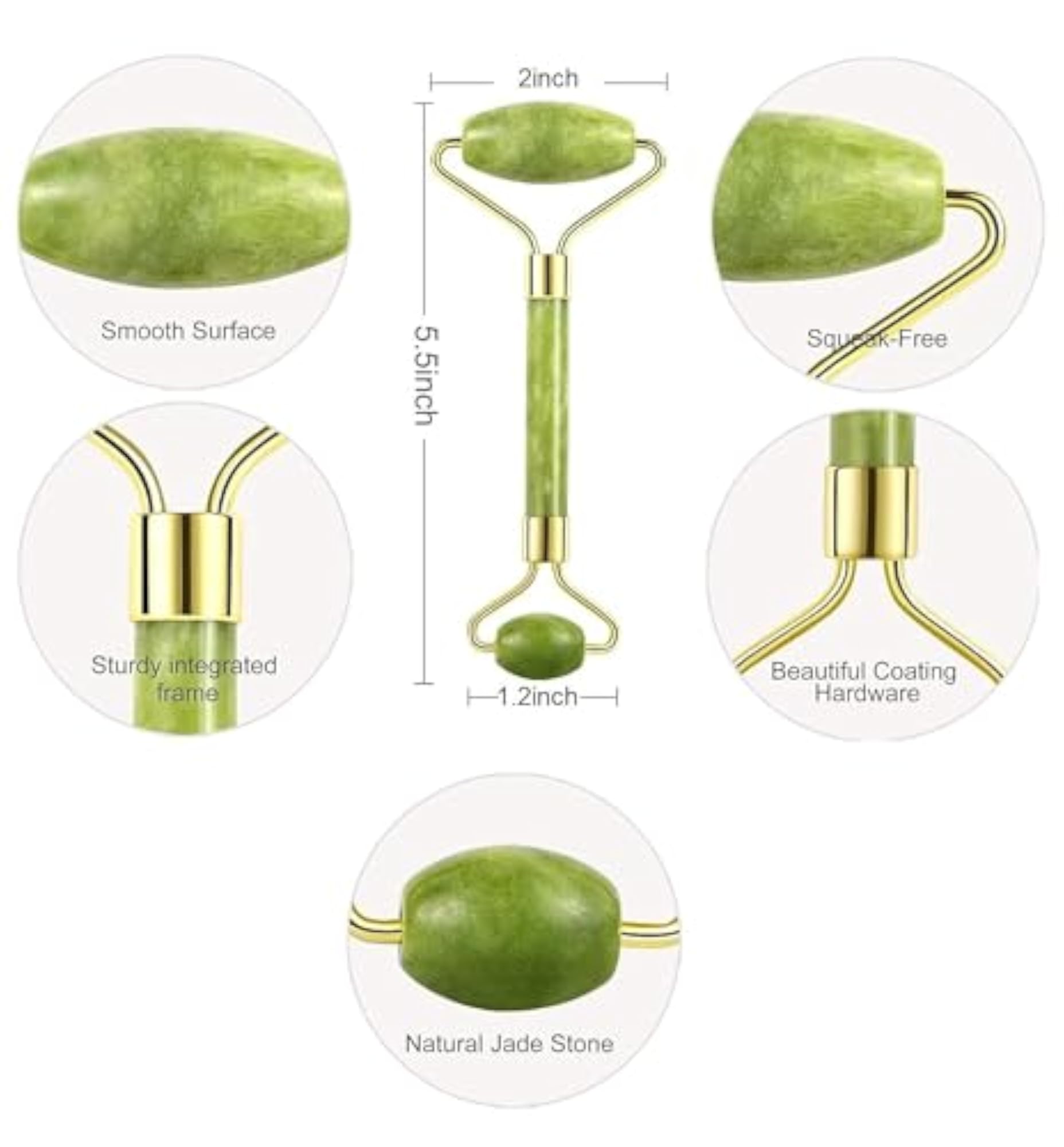 Facial Massager Jade Roller & Gua Sha Tool Set