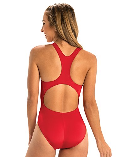 Image of Dolfin Swimwear Athletic One Piece Swimsuit - Pro Racerback Straps and Keyhole Back for Training, Sports, and Fitness