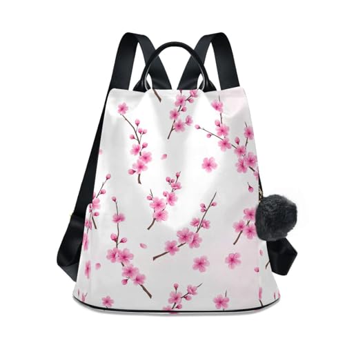 Sac à dos pour femme avec ouverture arrière antivol au motif floral élégant