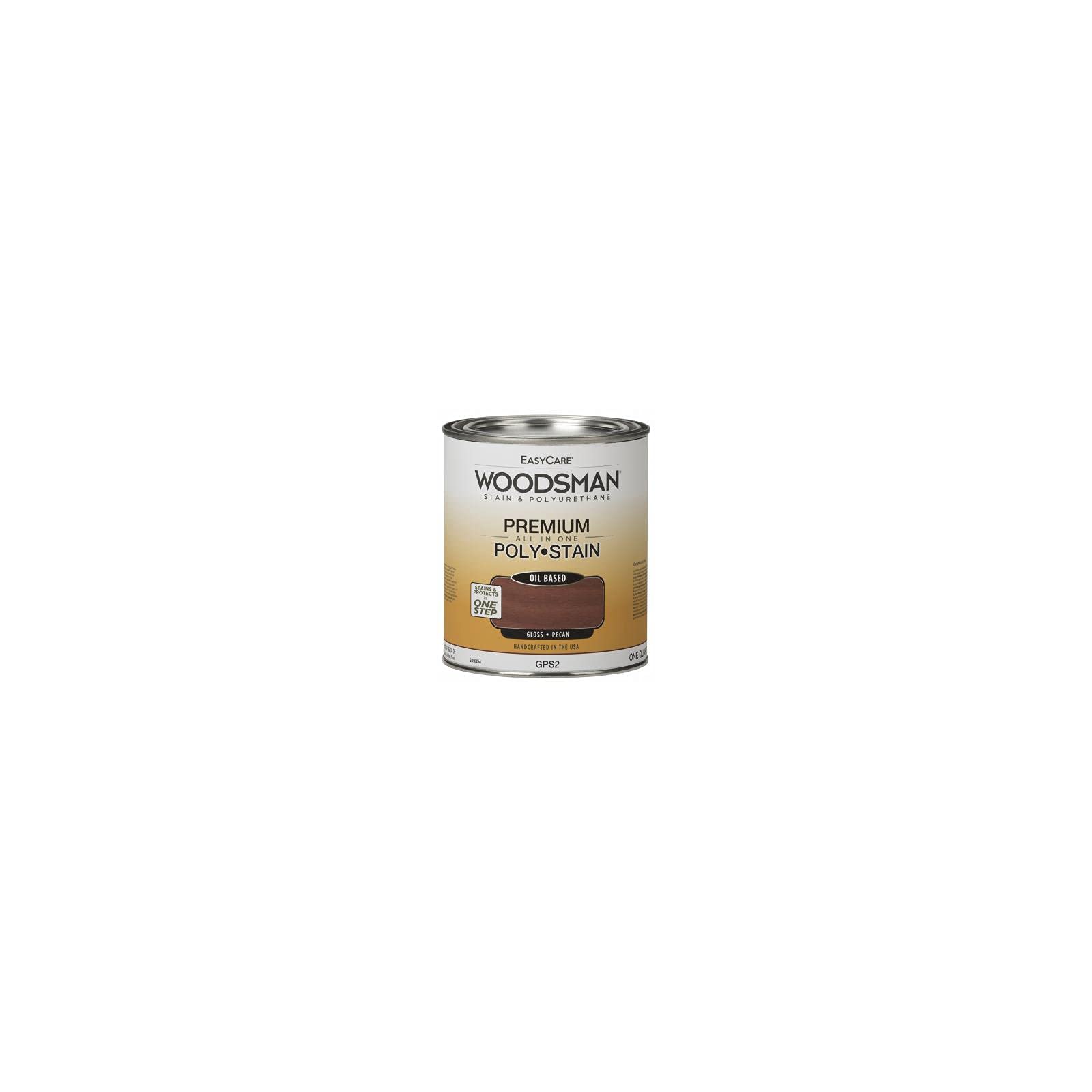 Woodsman Stain & Polyurethane, Oil-Base GlossPecan, Qt.
