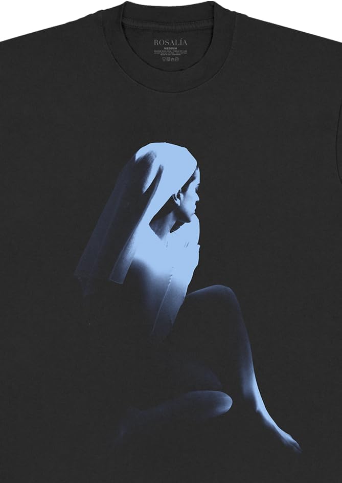 ROSALÍA Unisex-Adult Official Merch Lux Cross Black T-Shirt - Image 4