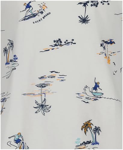 Image of Lucky Brand Boys' Short Sleeve Graphic Crew Neck T-Shirt, Soft, Comfortable, Relaxed Fit