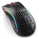 Glorious Model D Wireless Gaming Mouse - 69g Superlight, Lag Free 2.4Ghz Wireless, Up to 71 Hour Battery, RGB, BAMF Sensor, Ergonomic, 6 Buttons - Matte Black