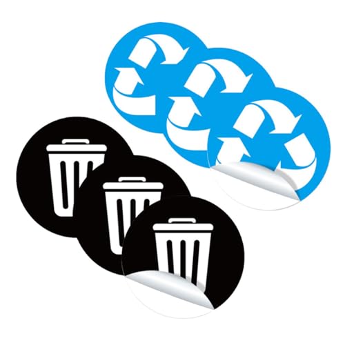 Zerodeko �S�~���p�h���S�~���ʃX�e�b�J�[ 6���Z�b�g PVC�f�� �ȒP�\�t�� ���T�C�N�����ޑ��i �V���v���f�U�C���ƒ��I�t�B�X�ɍœK