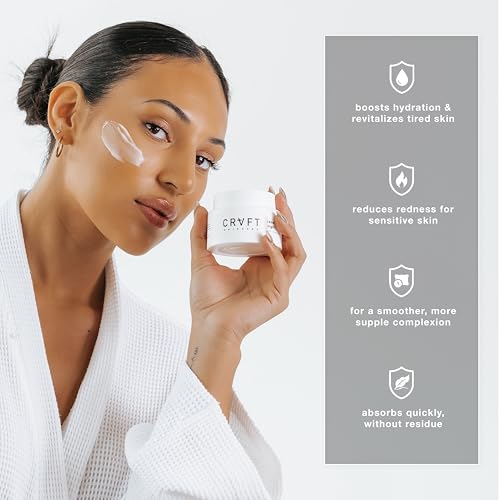 Hair Craft Co. Night Cream Moisturizer for Face 1.5oz – Hydrating for Face Anti-Aging, Wrinkle Prevention, & Nighttime Skin Renewal - 30 Day Supply - Image 3