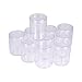 Produktbild PandaHall 10 Stück 39x50mm Rund Kunststoff Leere Perlendosen Sortierdosen Sortierbox Aufbewahrungsbox für Acrylpulver Strass Anhänger und Andere Nail Zubehör Transparent