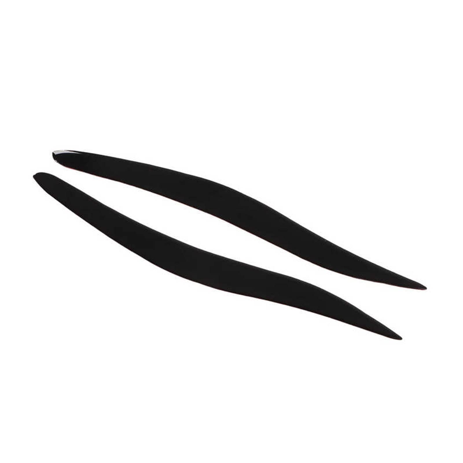 1 Pair Car Front Headlight Eyebrow Eyelid Trim Glossy Black Soft Plastic Decoration Fit for IS250 IS300 IS350 2006‑2012
