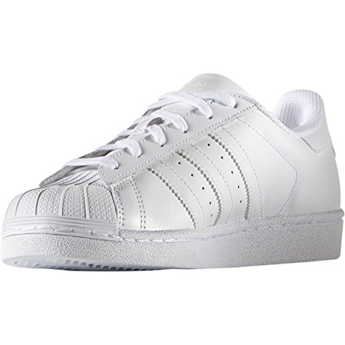 adidas Originals Mens Super Star Sneaker, White/Core White/White, 8.5 US