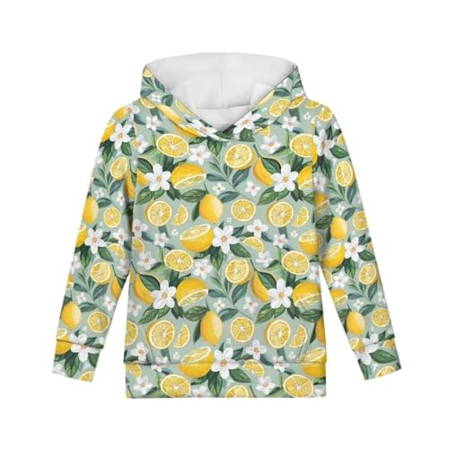 Pinupub 6-16 Years Boy Girl Hooded Sweatshirt Cute Graphic Long Sleeve Pullover Hoodies With Pocket