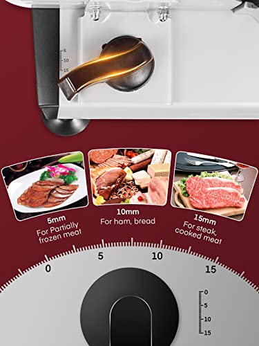 FOHERE-200W-Meat-Slicer-for-Home-Use-Electric-Food-Slicer-with-Two-75-Sharp-Stainless-Steel-BladeSerrated-Smooth-0-15mm-Precise-Thickness-Cut-Deli-Food-Meat-Bread-Fruit-Vegetable-Silver