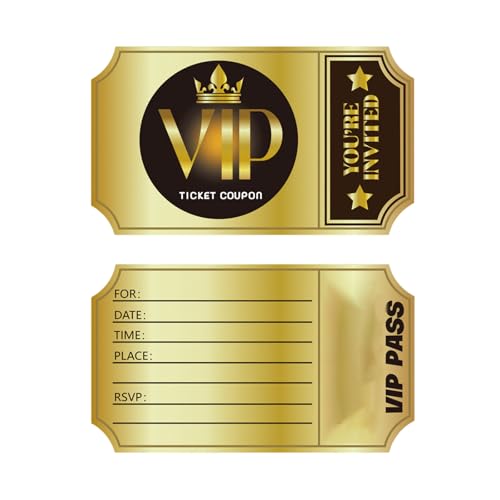 Tarjetas de invitación grabables de doble cara para fiestas de cine y cumpleaños