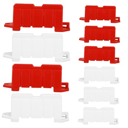 HONMEET 20pcs Road Sign Barricade Set Miniature Traffic Fences Toy for 1:18 Rc Car Models