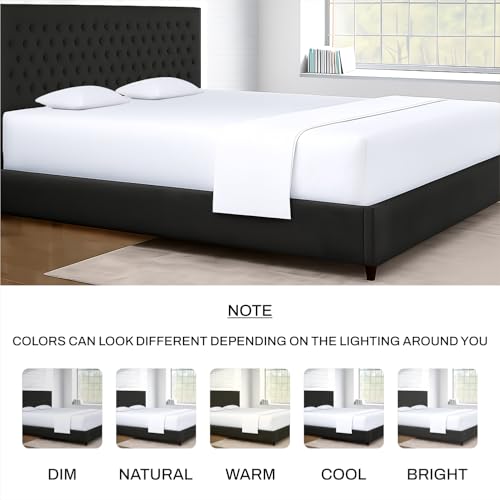 Image of SGI Bedding 108 inch W x 108 inch L 4Pc Alaskan King Sheet Set 100% Egyptian Cotton - 600 Thread Count, Fits 12 inch Deep Pocket - Soft Breathable Oversized Sheets, for Extra Large Beds - White