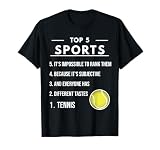 Tennis Saying Top 5 Ranking for tennis players T-Shirt