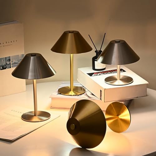Lampe de table champignon LED rechargeable sans fil avec tactile variable - 4