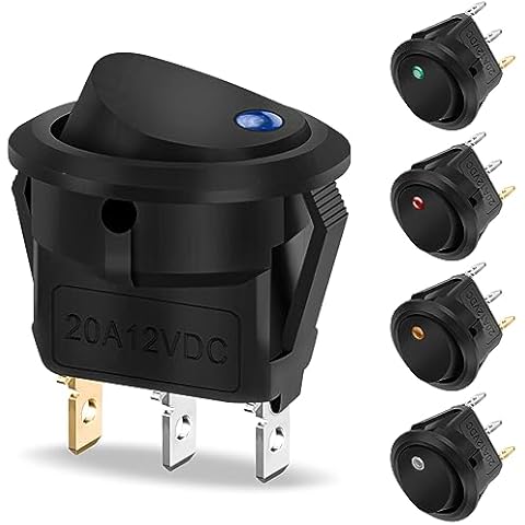 Hanibos 12V LED Rocker Switch Set Cover